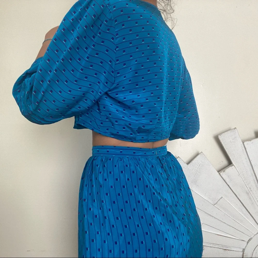 Vintage Reworked Silk Matching Set - Picture 3 of 5
